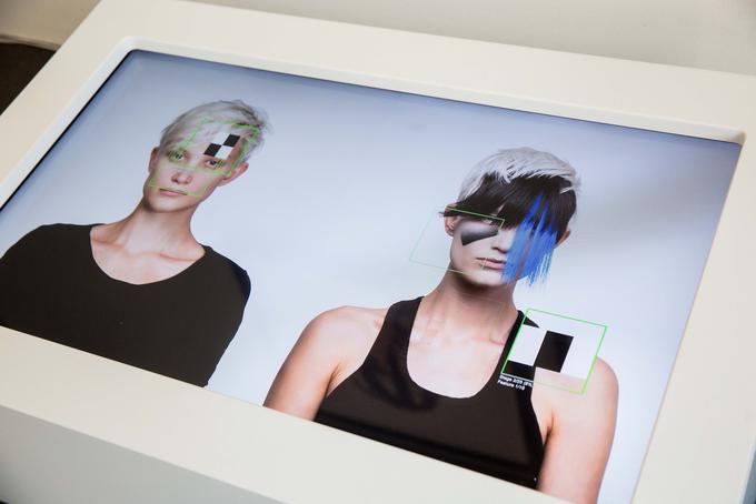 Oblikovanje kamuflaže: pričeska in ličila, ki preprečujejo računalniško prepoznavanje obraza. | Foto: Vid Ponikvar