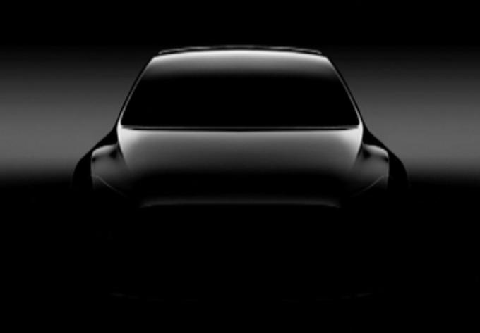 Prva uradna skica za zdaj še zelo skromno napoveduje novi model Tesle, ki pa bo oblikovno izhajal iz modela 3. | Foto: Tesla Motors