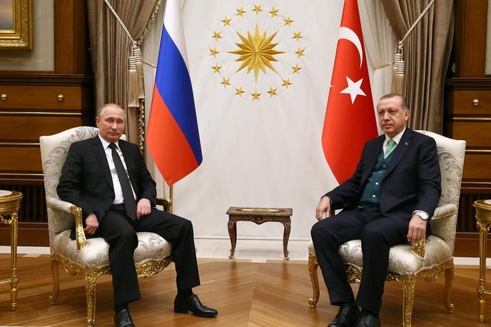 Vladimir Putin in Recep Tayyip Erdogan | Foto Guliverimage