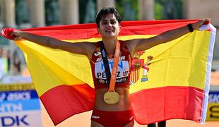 Španka Maria Perez prva v hoji na 20 km na SP v Budimpešti
