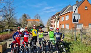 Mladi slovenski kolesarji zablesteli v Belgiji, Podlesnik na stopničkah