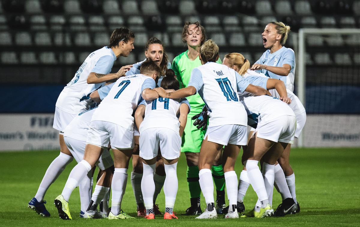kvalifikacije SP ženska nogometna reprezentanca Francija | Slovenske nogometašice so visoko premagale Estonijo. | Foto Blaž Weindorfer/Sportida