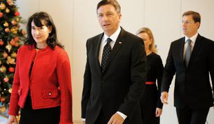 Pahor na sprejemu diplomatskega zbora tudi o uveljavljanju arbitražne sodbe