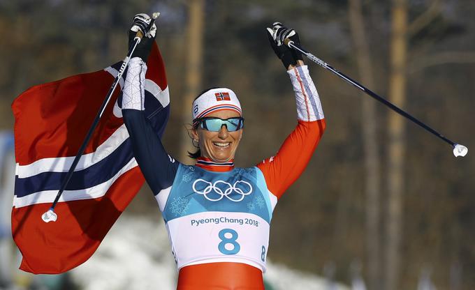 Ena najbolj pridnih zbiralk norveških odličij na teh igrah je bila smučarska tekačica Marit Björgen z dvema zlatima in eno srebrno medaljo. Postala je tudi najuspešnejša zimska olimpijka vseh časov. Na tekmovanjih pod petimi krogi je v karieri zbrala 15 medalj (osem zlatih, štiri srebrne in tri bronaste) ter na večni lestvici prehitela rojaka, legendarnega biatlonca Oleja Einraja Björndalna (13 olimpijskih medalj). | Foto: Reuters