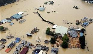 Tajfun Talas na Japonskem zahteval smrtni davek