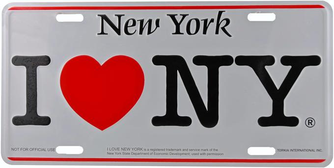 Pisava Webdings, ki je nasledila Windings, je ob zapisu NYC nato namenoma prikazala oko, srce in silhueto mesta, kar je bila referenca na znameniti logotip I Love New York (na sliki). | Foto: 