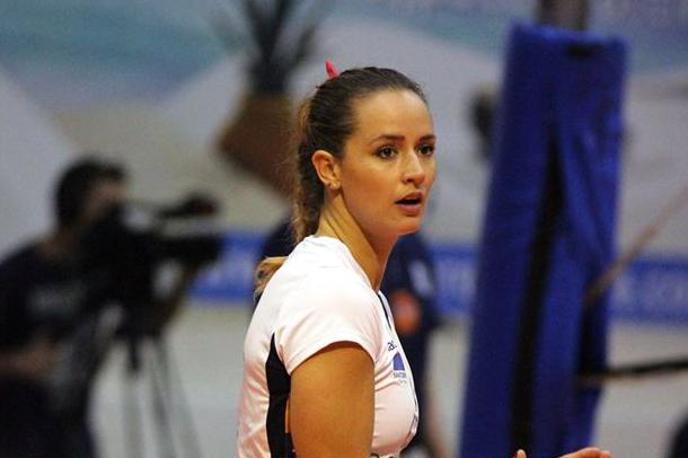 Monika Potokar | Monika Potokar bo zaigrala še za tretji grški klub. | Foto Pannaxiakos AON Volleyball