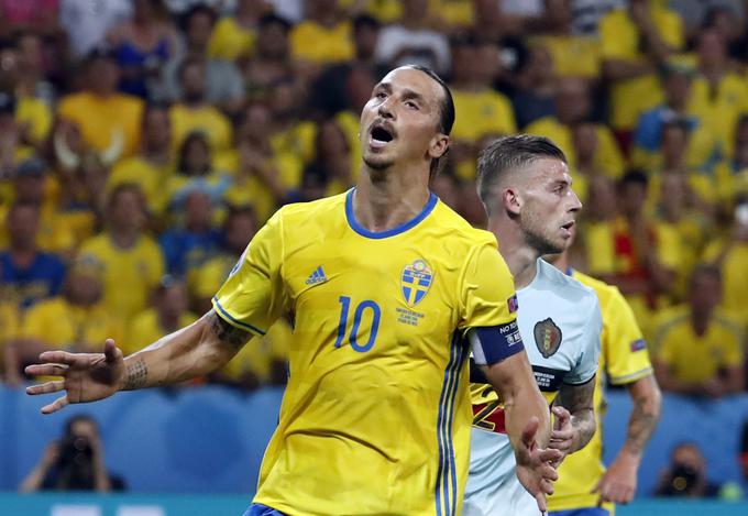 Švedi so odločilno tekmo za napredovanje z Belgijci izgubili z 0:1, zadetek pa prejeli šest minut pred koncem. | Foto: Reuters