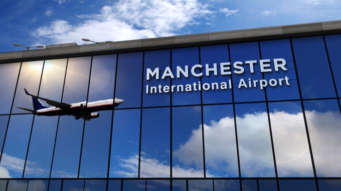 Letališče Manchester je najbolj obremenjeno letališče med tistimi, s katerih potniki ne morejo leteti v London. | Foto: Shutterstock