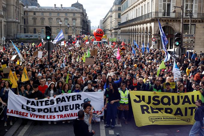 12. dan protestov v Franciji | Foto: Reuters