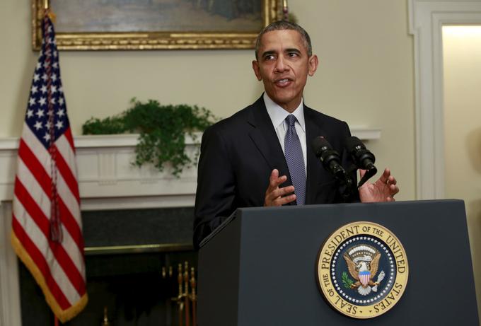 ZDA so tudi med 61 državami, ki so pariški sporazum do zdaj ratificirale. To so storile 3. septembra 2016. Na fotografiji predsednik ZDA Barack Obama. | Foto: Reuters