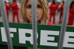 Na prostost v Rusiji še prva neruska aktivistka Greenpeacea