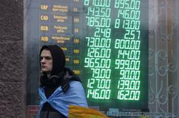 Napetost v Ukrajini topi tudi domačo valuto