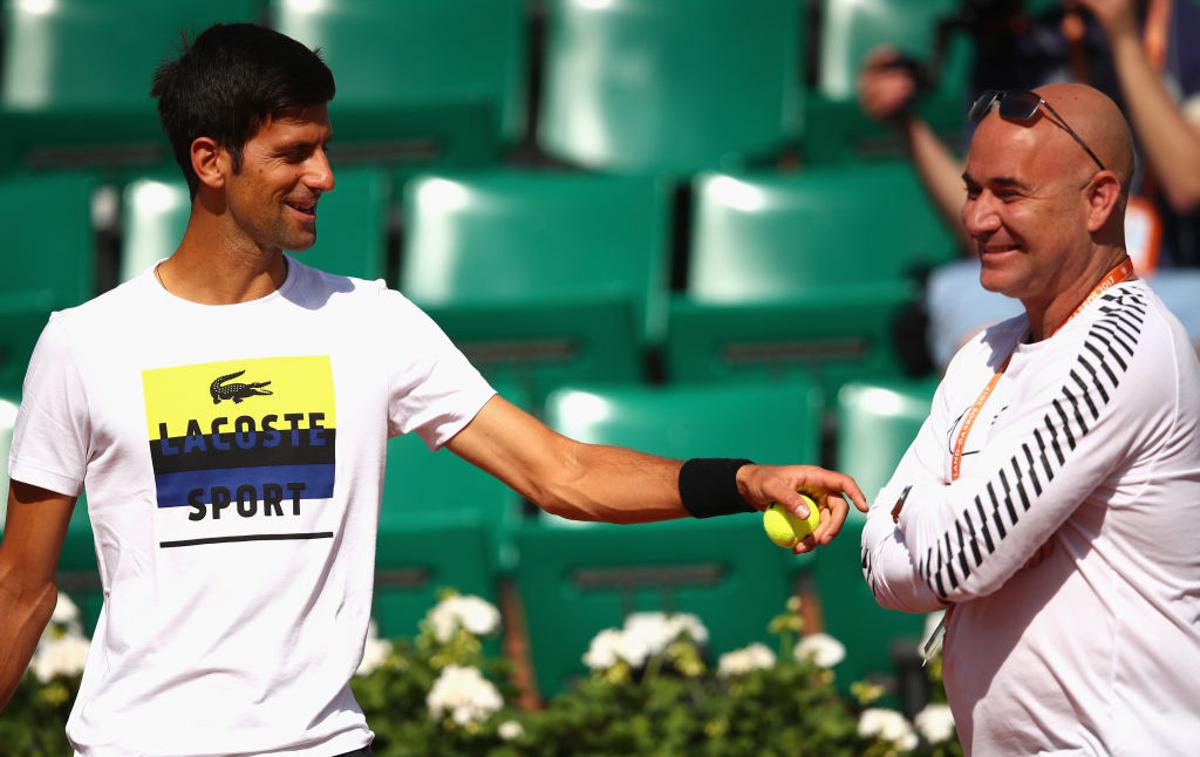Novak Đoković in Andre agassi | Foto Guliver/Getty Images