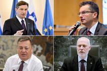 Borut Pahor, Zoran Janković, Marjan Šarec, Milan Brglez