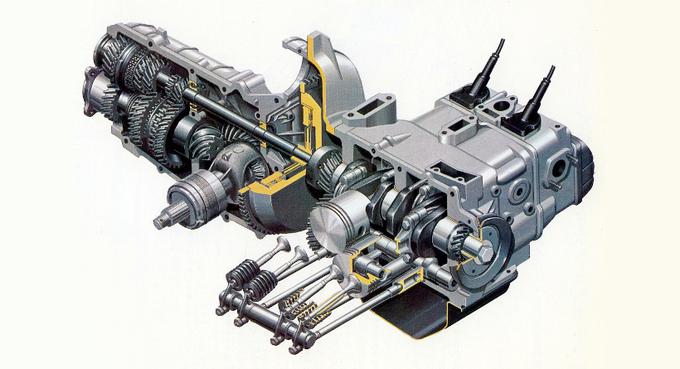 Bokserski motor ima dve pomembni prednosti pred vrstnimi 4-valjniki: majhno višino in nižje težišče avtomobila. Foto: subaru-philosophy.com | Foto: Subaru