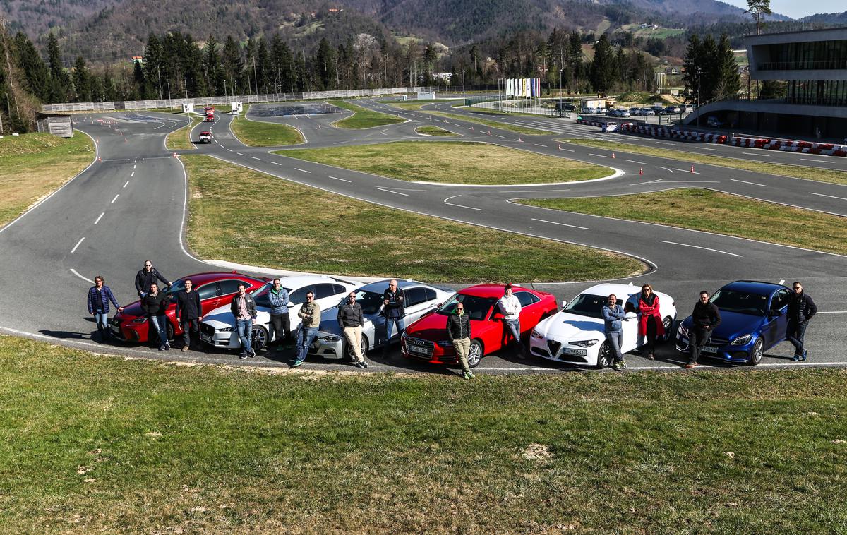 Veliki primerjalni test - PRIMA prestižna limuzina srednjega razreda: Audi A4, Alfa romeo giulia, BMW 3, Jaguar XE, Lexus IS300h, Mercedes-Benz C | Foto Gašper Pirman Avtomobilizem.com