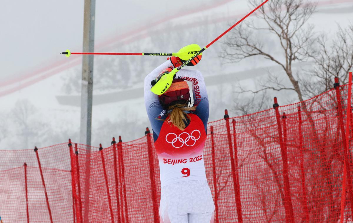 Mikaela Shiffrin | Največje razočaranje iger v Pekingu je Mikaela Shiffrin, ki nima še niti ene kolajne. | Foto Reuters