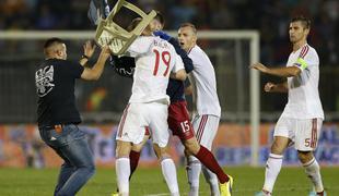 Albanci z zvijačo razjezili Srbe, Ronaldo utišal Dance, Nemci le remizirali