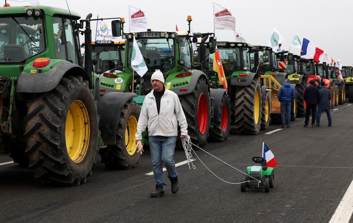 francoski kmetje, protest | Foto Reuters