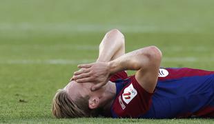Barcelonin De Jong zaradi poškodbe izpušča konec sezone