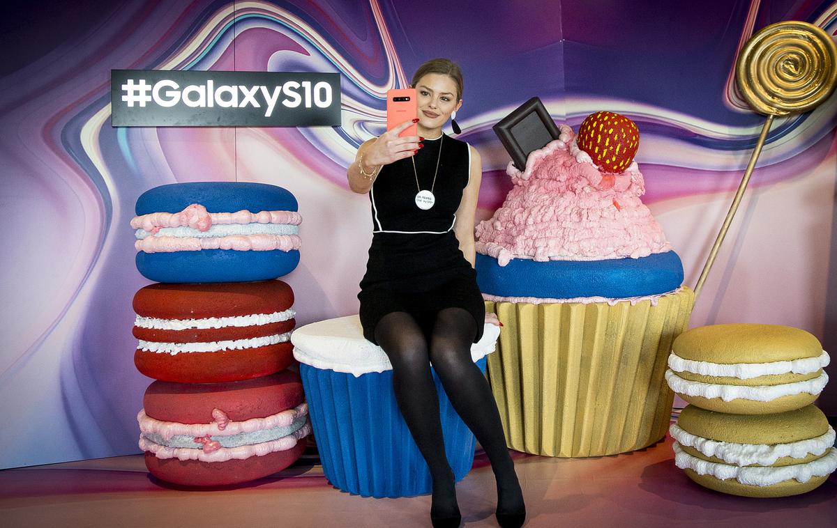 Samsung Galaxy S10, predstavitev | Samsung je svoje najnovejše paradne mobilne telefone v Sloveniji uradno predstavil niti dva tedna po svetovni premieri v San Franciscu.  | Foto Ana Kovač