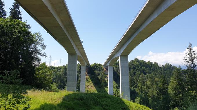 Viadukt Peračica je bil v celoti novogradnja.
 | Foto: Metka Prezelj