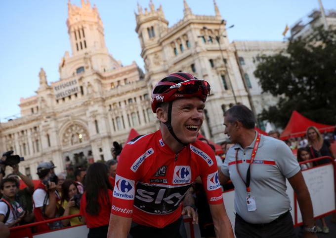 Iskreno veselje ob dvojčku Tour-Vuelta. Vuelto je opisal kot najtežjo tritedensko etapno dirko do zdaj. | Foto: Reuters