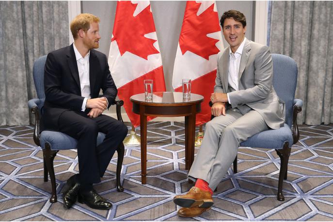 princ Harry, Justin Trudeau | Justin Trudeau naj bi sprva dejal, da bo Kanada pokrila stroške varovanja. | Foto Getty Images