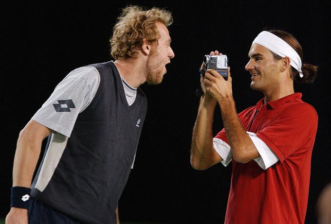 Marc Rosset in Roger Federer sta odigrala štiri medsebojne dvoboje. | Foto: Guliverimage/Getty Images