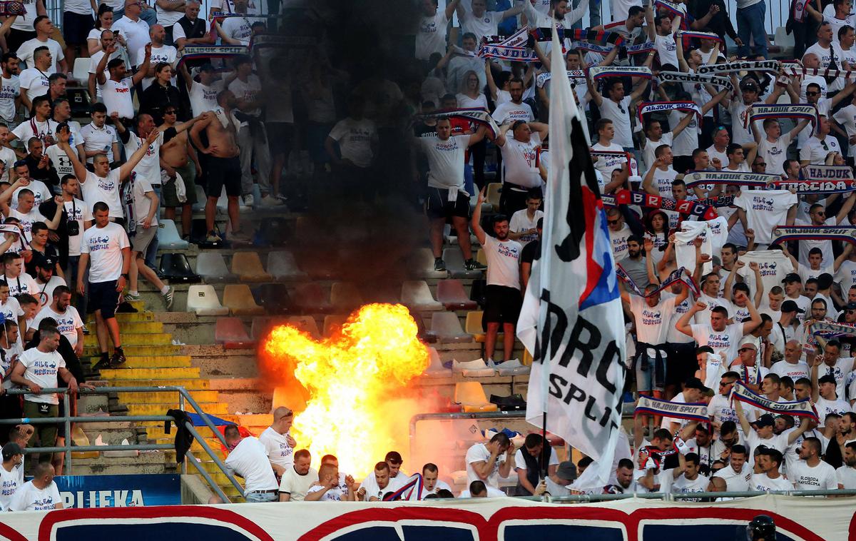 Hajduk navijači | Navijači Hajduka so imeli v petek razlog za zadovoljstvo. | Foto Guliverimage