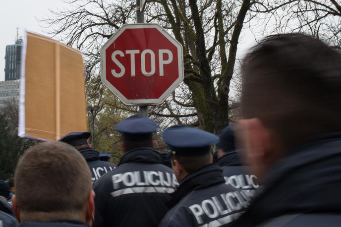 stavka policistov, policisti, policija | Foto Klemen Korenjak