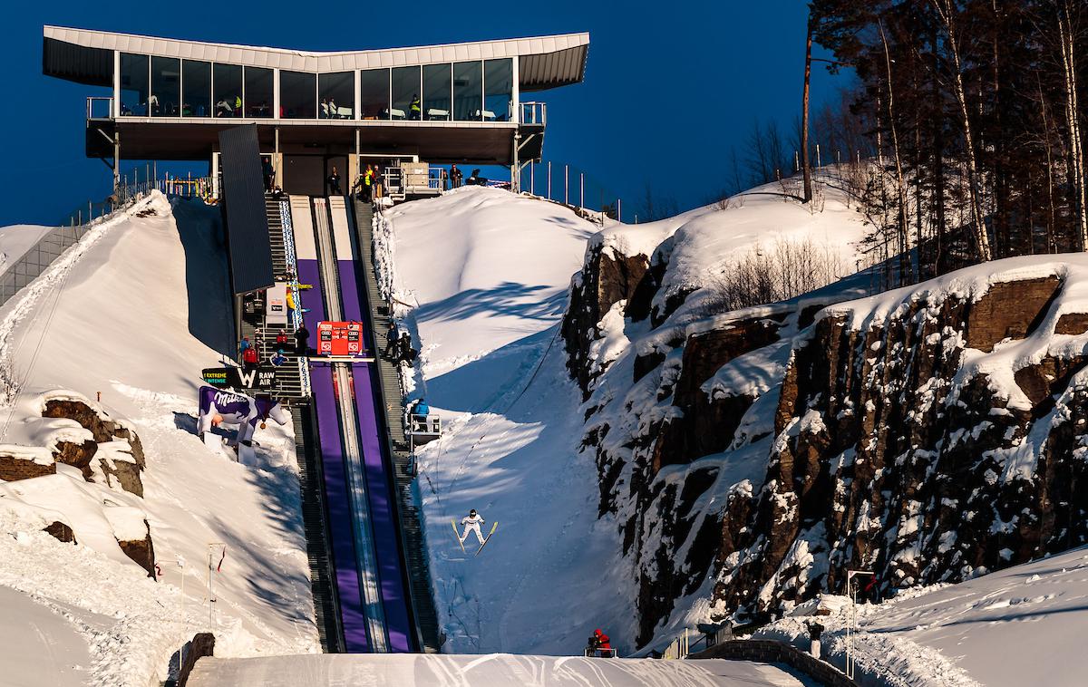 letalnica Vikersund | Po letalnici v Vikersundu se bo marca prihodnje leto spustilo 15 najboljših skakalk s turneje RAW Air. | Foto Sportida