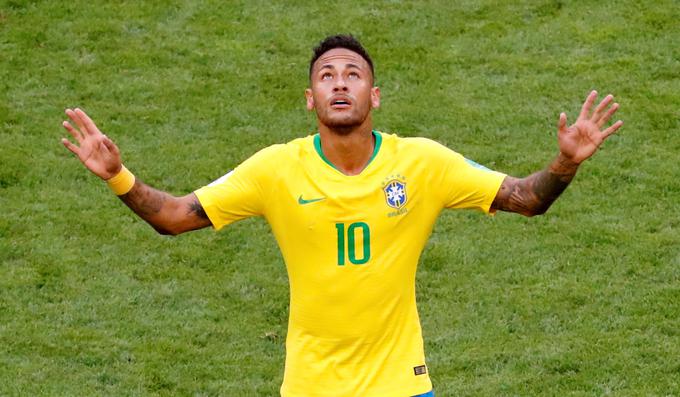 Neymar je na tem prvenstvu na tleh prebil kar 14 minut! | Foto: Reuters