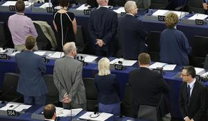 Evroskeptični poslanci pokazali hrbet evropski zastavi