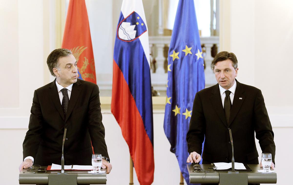 Borut Pahor in Filip Vujanović | Foto STA