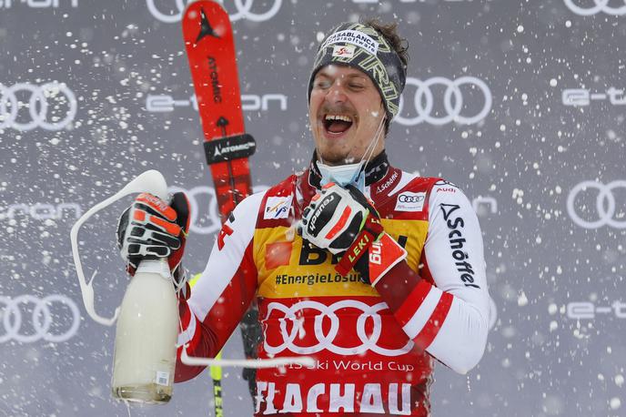 Manuel Feller | Prejšnjo zimo je prvič zmagal. Na slalomu v Flachauu. | Foto Reuters