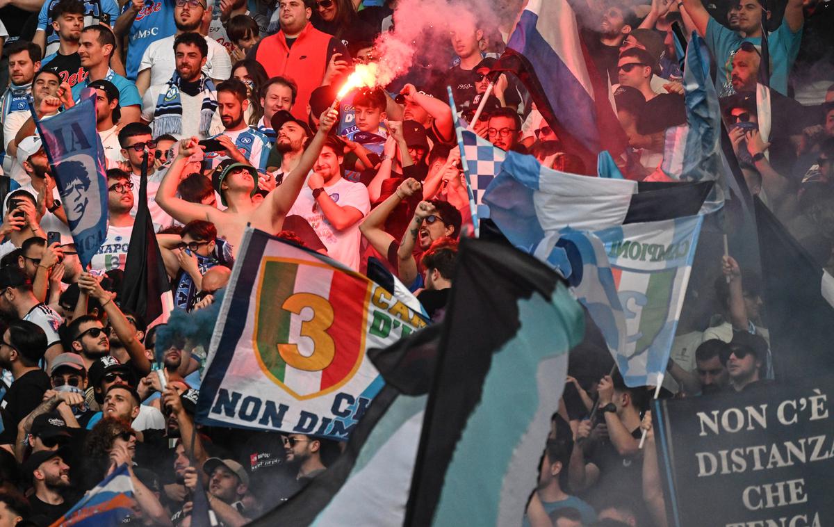 Napoli | V Neaplju so pozdravili prvake, ki so z golom Victorja Osimhena premagali Fiorentino. | Foto Guliverimage