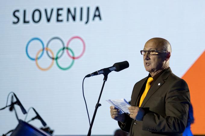 Športnikom je srečo prvikrat v tej vlogi zaželel tudi predsednik Olimpijskega komiteja Slovenije Bogdan Gabrovec. | Foto: Matic Klanšek Velej/Sportida
