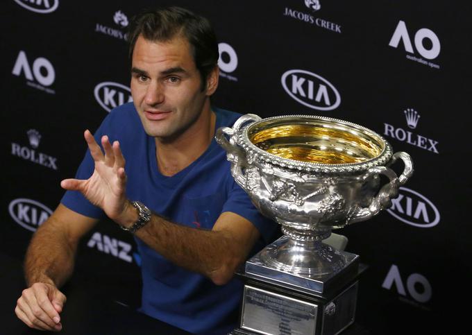 Roger Federer je letos osvojil OP Avstralije, prvi letošnji  turnir za grand slam. | Foto: Reuters