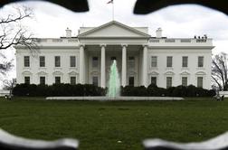Washington: Pred Belo hišo se je zažgal moški #video