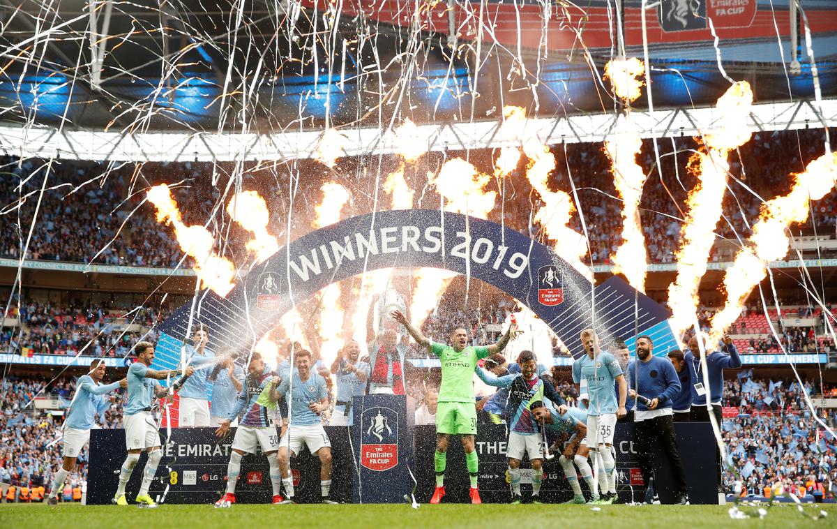 Manchester City | Man City je prvi, ki je osvojil angleški trojček. | Foto Reuters