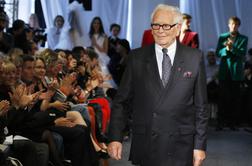 Umrl je sloviti modni oblikovalec Pierre Cardin