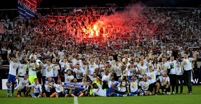 Splitski Hajduk je s pomočjo Jana Mlakarja ubranil naslov pokalnega zmagovalca na Hrvaškem. | Foto: Guliverimage/Vladimir Fedorenko