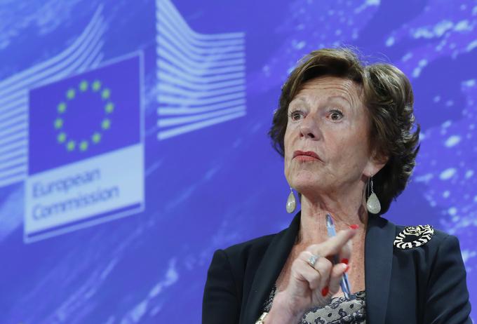 Evropska komisarka Neeli Kroes Kroesova, ki je bila ena glavnih bork proti nezakonitim poslovnim praksam, je bila obenem tudi direktorica podjetja Mint s sedežem na Bahamih. | Foto: Reuters