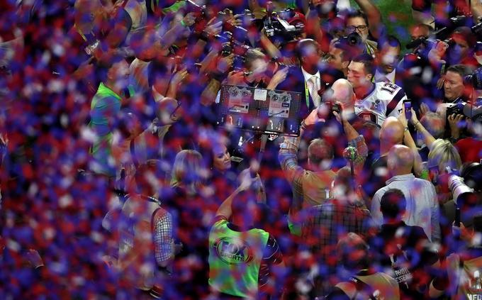 Tom Brady je bil že petič izbran za najkoristnejšega igralca finala lihe NFL. | Foto: Getty Images