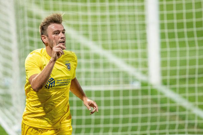 Slobodan Vuk je zabil svoj 49. gol v domžalskem dresu in še drugega v letošnjem drugem evropskem nastopu. | Foto: Žiga Zupan/Sportida