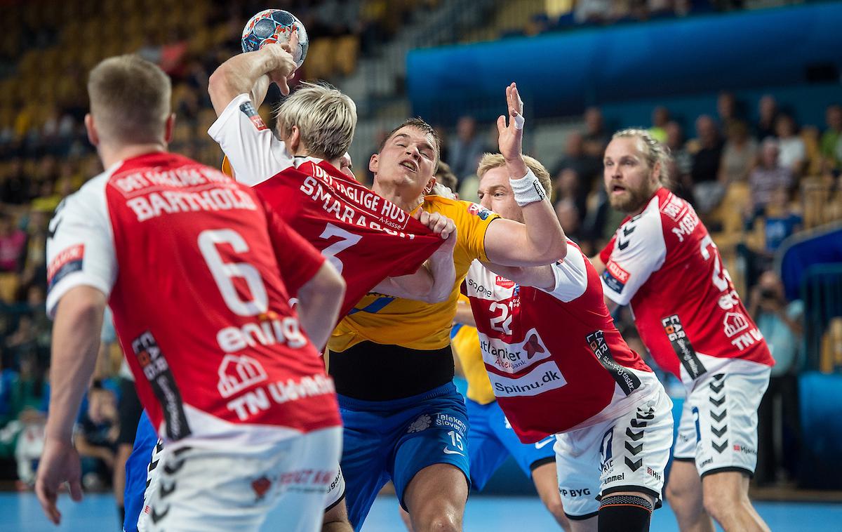 Celje Aalborg | Celjani so v zaključku tekme izgubili z Aalborgom. | Foto Anže Petkovšek/Sportida