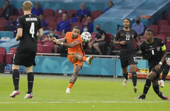Memphis Depay je zabil prvi gol na tekmi v Amsterdamu. | Foto: Guliverimage/Vladimir Fedorenko