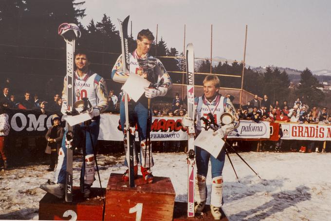 Junaki slalomskih "sulic": Rok Petrovič, Klemen Bergant in Bojan Križaj. | Foto: Osebni arhiv